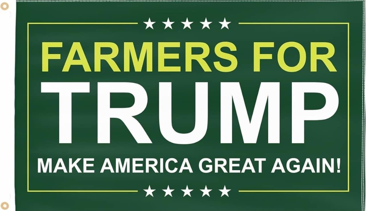 Farmers For Trump 3' x 5' Flag