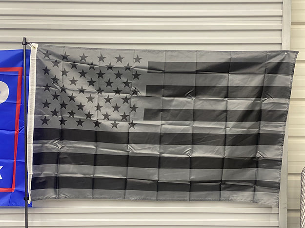 Grey/Black American Flag 3' x 5' Flag