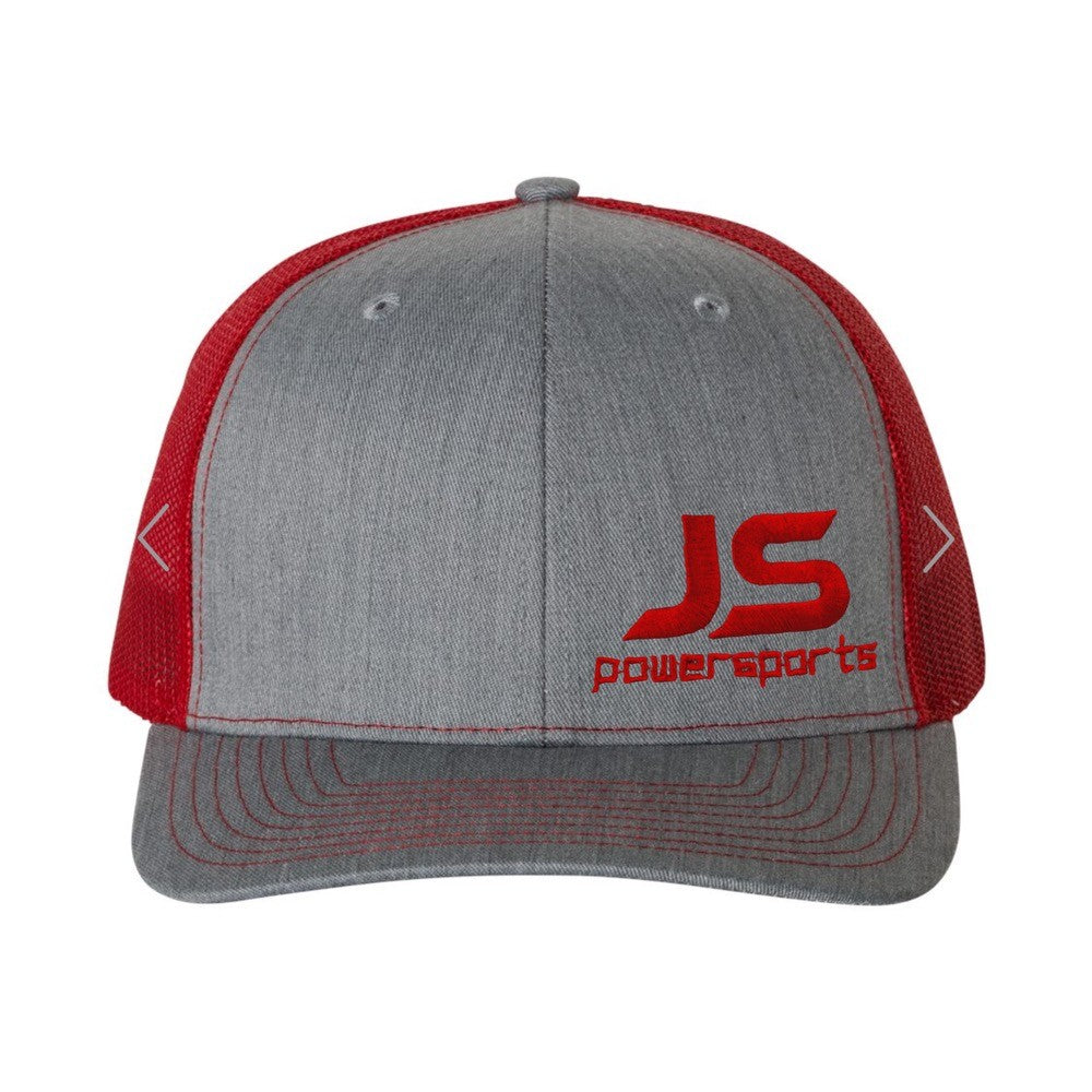 Red Mesh Trucker Snapback Hat