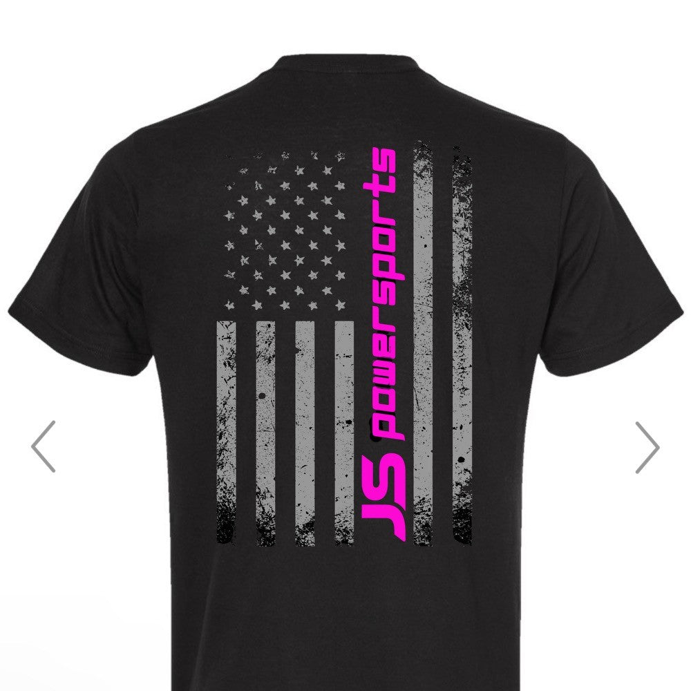 JS Powersports Black Flag T-Shirt